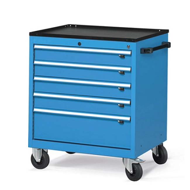 Vendita online Cassettiera FLEXA 36x27 EH a 5 cassetti estrazione totale ruote mm.794x600x852H